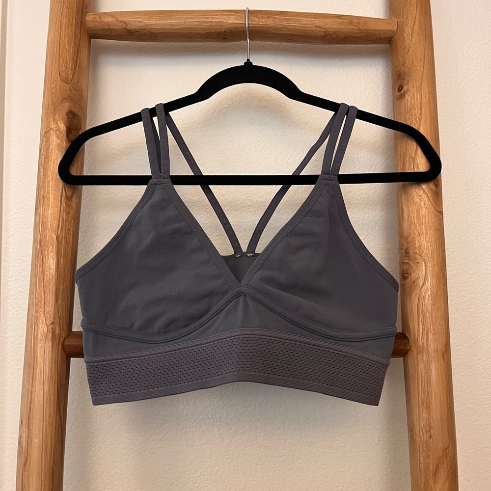 Fabletics Blue Gray Women's Sports  Bra Light Support